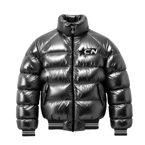 Chettenoir Schwarze Glänzjacke